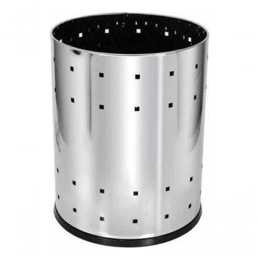 Imagem de Lixeira Telada Inox 22l B9 - Lixeira Telada Em Aço Inox 22l