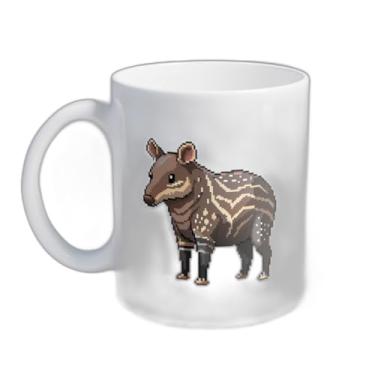 Imagem de Caneca Xícara de Café Porcelana 300ml Com Desenho Vida Selvagem Retro