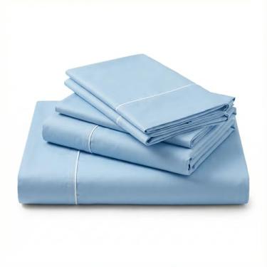 Imagem de Jogo de Lençol King Size 4 Peças 400 Fios 100% Algodão