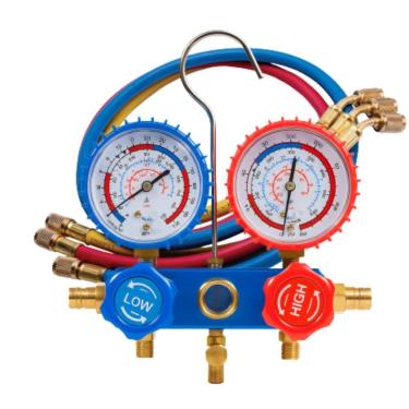 Imagem de Kit Manifold com Visor e Jogo de Mangueira 90cm Hulter HT5MF-COMF