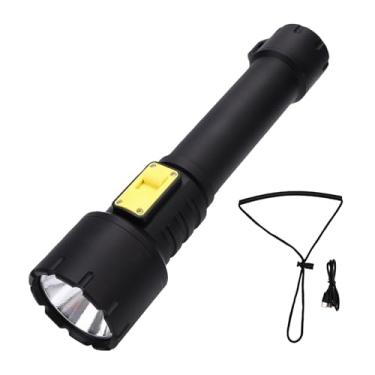 Imagem de RiToEasysports Luz de Mergulho, Lanterna de Mergulho de Alumínio Tipo C LED Com Interruptor Magnético para Espeleologia Submersível