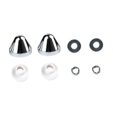 Imagem de Generic Tampas de Parafuso para Vaso Sanitário Suspenso na Parede - Fácil Instalação - Peças para Vaso Sanitário e Bidê - Peças de Reposição para Casa, Prata