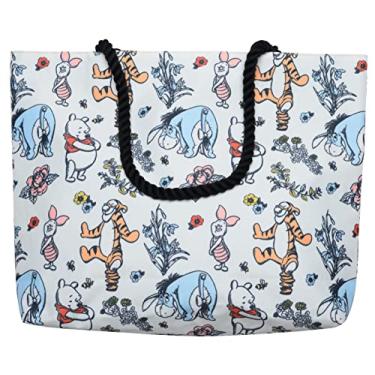 Imagem de Disney Bolsa feminina Ursinho Pooh, estampa floral, leitão, tigre