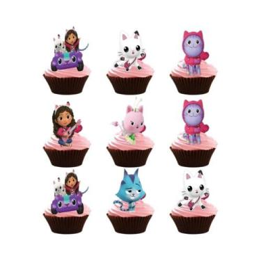 Imagem de Decorações De Festa De Aniversário Gabby Dollhouse Rosa, Suprimentos P