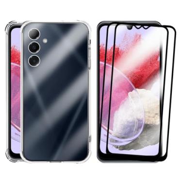 Imagem de Kit Capa Capinha Anti-Impacto Premium Transparente + 2 Películas de Vidro 3D para Samsung Galaxy M34
