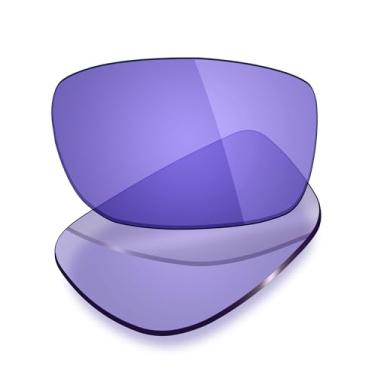 Imagem de Mryok Lentes de reposição UV400 para óculos de sol Oakley Fives Squared (4+1)² OO9238 54 mm, HD Polarized, proteção UV, resistente a impactos e ajuste perfeito - HD roxo