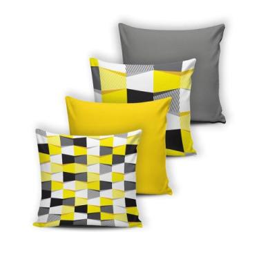 Imagem de Kit 4 capas de Almofada Modern Print 42 cm x 42 cm - 029 - RT MAGAZINE