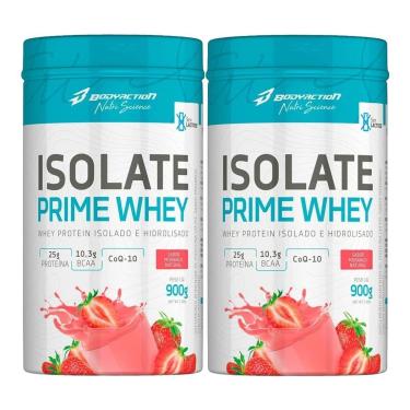 Imagem de Kit 2X Isolate Prime Whey - 900g Morango Natural - BodyAction-Masculino