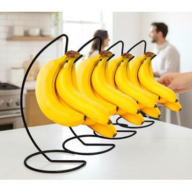 Imagem de Kit 4 Suporte Gancho Banana Expositor Lanchonete E Comércio - PLUG LAR