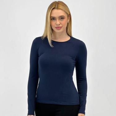 Imagem de Blusa Malwee Básica Manga Longa Feminina-Feminino