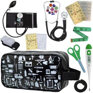 Imagem de Kit Enfermagem Profissional Glicose Estagio Saude Completo - PREMIUM, 