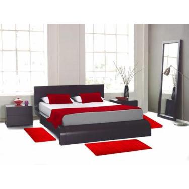 Imagem de Tapete decorativo apolo kit jogo de quarto chalé pousada 3 peças pelo 