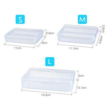 Imagem de Semme Estojo Portátil, Caixa de Armazenamento Transparente para 5-6 Máscaras, Com Material PP para Poeira e Proteção (WHITE #99)