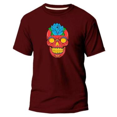 Imagem de  Camiseta Algodão Premium Estampa Digital Caveira Mexicana - Pavesi, B