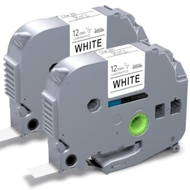 Imagem de Label Orison TZe-231 TZ-231 compatível com fita adesiva Brother P-Touch Tz de 12 mm 0,47 refis brancos laminados para etiquetadora PT-H110 PT-D210 PT-D400, preto sobre branco, 12 mm x 8 m, pacote com