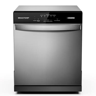 Imagem de Lava Louças Brastemp Cinza Metálico com 08 Serviços e 05 Programas de Lavagem - BLF08B