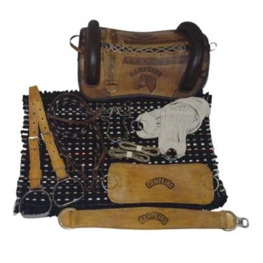 Imagem de Sela Basto Campeiro Montaria Completa 13X peças - SELARIA SERRANO