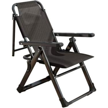 Imagem de Cadeira reclinável dobrável ao ar livre portátil para escritório para almoço, cadeira multifuncional para computador, cadeira dobrável de armazenamento rápido, rolamento de carga 120 kg/264 lbs