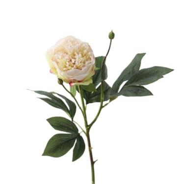 Imagem de Flores artificiais para decoração, flores artificiais modernas, peônias, adequadas para escritórios domésticos, casamentos, arranjos de flores, cenário, plantas falsas, plantas e flores artificiais (A