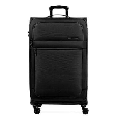 Imagem de Mala Grande 32 kg Poliéster 4 Rodas Edimburgo Preta - Bagaggio, G, Pre