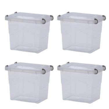 Imagem de Kit 4 Organizador de Armário Pratic Box 2L C/Tampa - Paramount