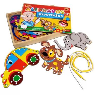 Imagem de Kit alinhavos divertidos com 5 alinhavos diversos - Brinque E Leia