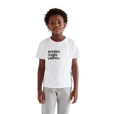 Imagem de Camiseta Infantil Irmão Mais Velho Reserva Mini, Branco, 02
