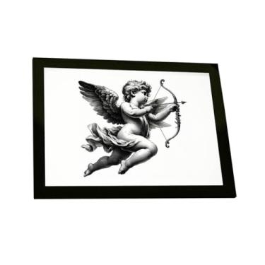 Imagem de Quadro Decorativo Cupido Ilustração Anjo Anjinho Decoração Poster Quarto Sala