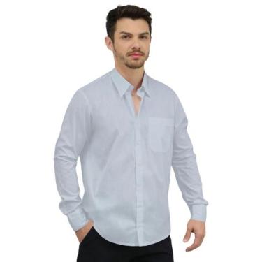 Imagem de Camisa Social Masculina Manga Longa - DEMORGAN, Cinza, M