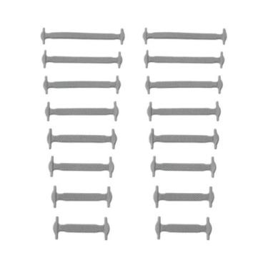 Imagem de Cadarços De Silicone Elástico 16 Peças: Cadarços Rápidos E Práticos Pa