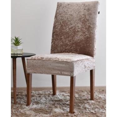 Imagem de Kit Com 6 Capas Para Cadeiras Em Veludo Alemão Premium direto da fábri