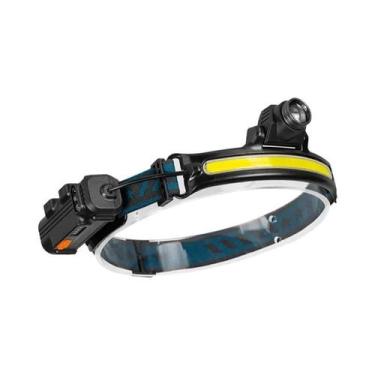 Imagem de Farol LED com sensor de onda Poderoso farol XPG + COB com bateria 1865