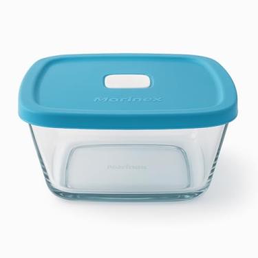 Imagem de Tigela Quadrada 2L MarinexFacilita Pote De Vidro Temperado Com Tampa Plástica de Cores Sortidas Resistente Casa Buritis (1)