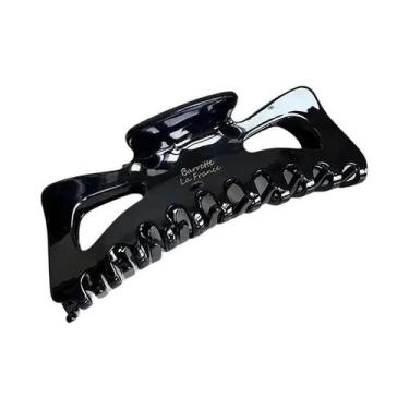 Imagem de Presilha De Cabelo Feminina Grande Estilo Francês Com Laço De Acetato,