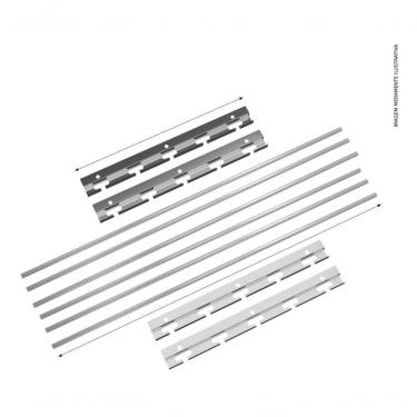 Imagem de Suporte em Inox para Churrasqueira e 6 Barras de Aluminio 1m