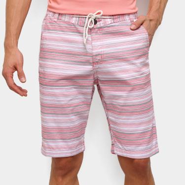 Imagem de Bermuda De Sarja Ecxo Listrada Masculina-Masculino