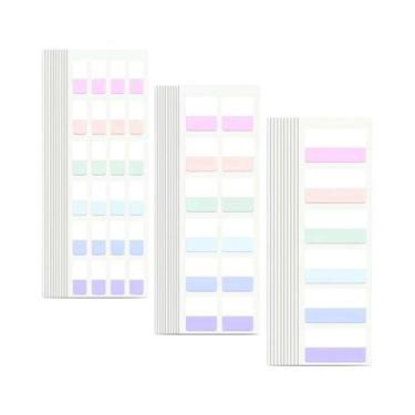 Imagem de Etiquetas Adesivas De Cores Claras 420pcs 3 Tamanhos 6 Cores Escrevíve