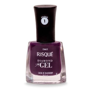 Imagem de Esmalte Risqué Diamond Gel Calda de Blueberry Cremoso 9,5ml