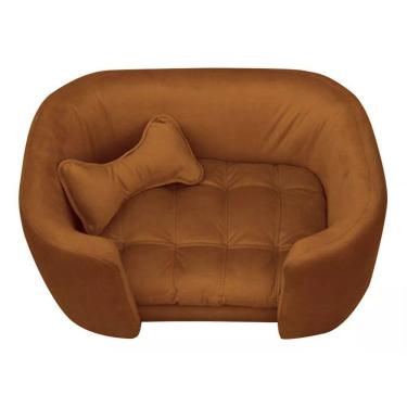 Imagem de Cama Pet Poltrona Baby Hanna Veludo - Ssx Multicoisas Cor Cobre
