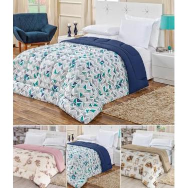 Imagem de Edredão queen de 01 peça malha penteada 240cm x 220cm oferta - RG Shop
