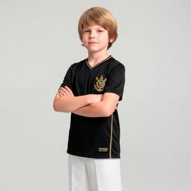 Imagem de Camisa Corinthians Infantil Black Gold Infantil-Masculino