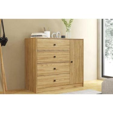 Imagem de Cômoda Juvenil Mb 1059 C- 1 Porta E 4 Gavetas 100cm - Movelbento