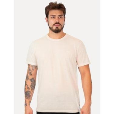 Imagem de Camiseta Colcci Masculina Regular Linho Logo Off-White Mescla-Masculino