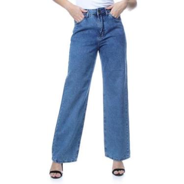 Imagem de Calça Jeans Feminina Wide Leg - USTOP, 42