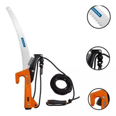 Imagem de Serrote Podador Tramontina com Lâmina Metálica Galhos Altos Serra Poda