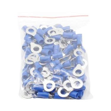 Imagem de Conector De Cabo Isolado RV2-6 Tipo Anel 50-100 Peças Terminal Elétric