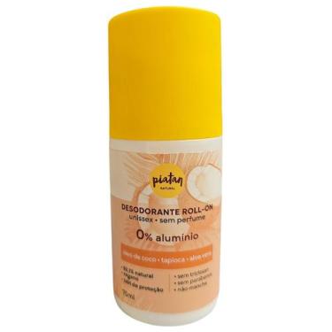 Imagem de Desodorante Roll-on Sem Alumínio Unissex Vegano Piatan Natural 75ml