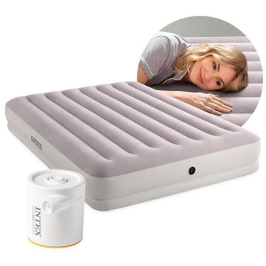 Imagem de Colchão Inflável Casal Queen Fiber Tech Prestige Com Bomba Usb  Intex-Unissex