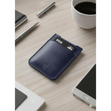 Imagem de Carteira Porta Cartão Pequeno Rustico de Couro, Carteira Super Fina, C