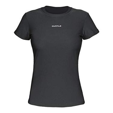 Imagem de Camiseta Active Fresh Mc - Feminino Curtlo PP Cinza